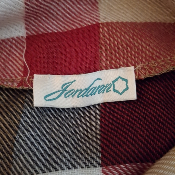 Jordaren Women's Stylish Plaid Poncho - Picture 5 of 8